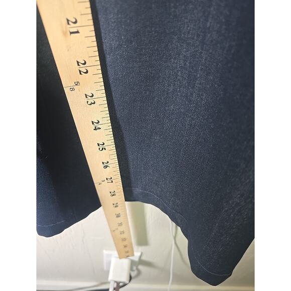 Tahari Alice Flare Slacks Pants Navy Womens 10 Office Career Formal Cocktail - Picture 3 of 6